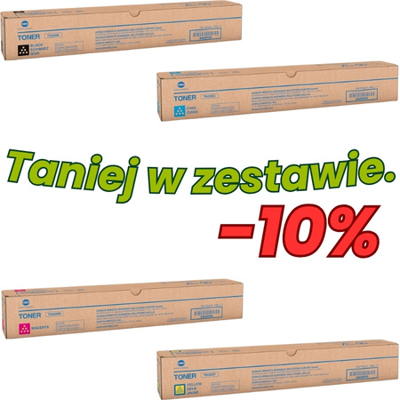 Oryginalne tonery Konica Minolta TN328 – zestaw (CMYK) do Bizhub C250i/C300i/C360i