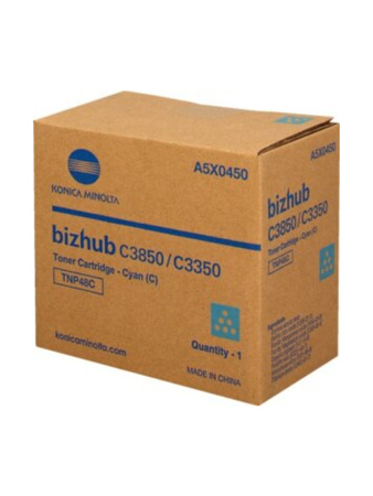 Toner Konica Minolta TNP48C – błękitny (Cyan) oryginał do bizhub C3350, bizhub C3850