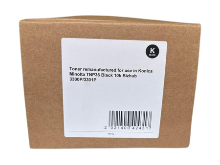 Toner Katun TNP36K – czarny (Black) zamiennik do Konica Minolta bizhub 3300P, 3301P
